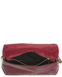 Burberry Medium Mildenhall Leather Shoulder Bag Red