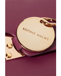 Sophie Hulme Milner Nano Leather Shoulder Bag Plum