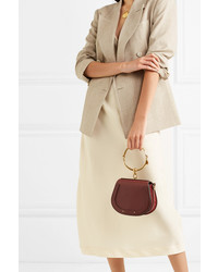Chloé Nile Bracelet Small Leather And Suede Shoulder Bag