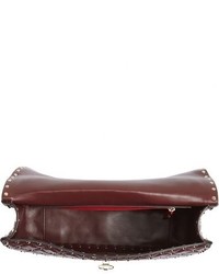 Valentino Rockstud Matelass Lambskin Leather Shoulder Bag