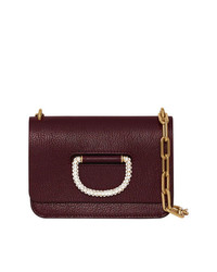 Burberry The Mini Leather Crystal D Ring Bag