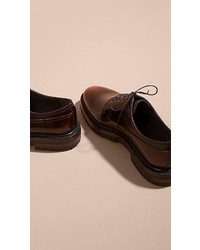 Burberry Burnished Leather Derby Shoes