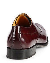 Saks Fifth Avenue Collection Perforated Cap Toe Derby Shoes