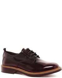 Asos Derby Shoes In Leather Red