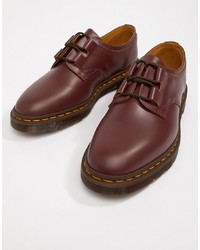 Dr. Martens Henton Ghillie Shoes In Oxblood