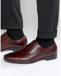 Aldo Mathurin Derby Shoes In Burgundy Leather