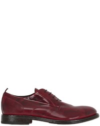Moma Brushed Leather Derby Lace Up Shoes