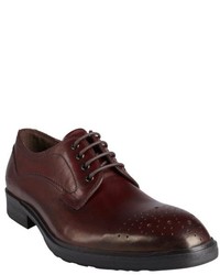 Kenneth Cole New York Burgundy Leather Tooled Toe Grand Prize Oxfords