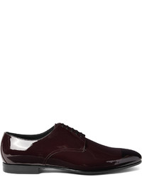 Burberry Prorsum Two Tone Patent Leather Derby Shoes