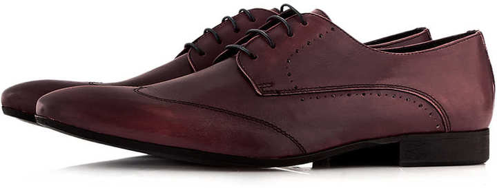 topman burgundy shoes