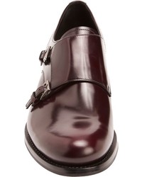 Prada Double Monk Shoes Red
