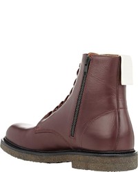 Common Projects Side Zip Boots Red