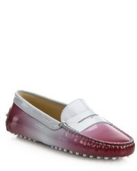 Burgundy Leather Driving Shoes
