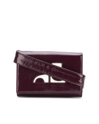 Burgundy Leather Fanny Pack