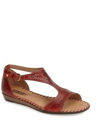 PIKOLINOS Alcudia Perforated Leather Sandal