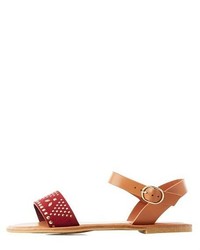 Charlotte Russe Bamboo Studded Buckle Sandals