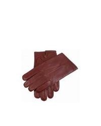 Dents Wool Lined Plain Leather Gloves English Tan