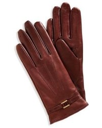 Hugo Boss Gl 235 Leather Gloves With Buckle