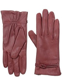 Isotoner Leather Gloves With Fleece Lining