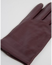 Asos Leather Plain Gloves