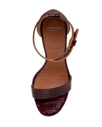 Givenchy 100mm Retra Croc Leather Sandals