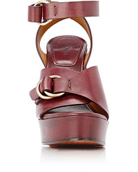 Chloé Kingsley Leather Platform Sandals