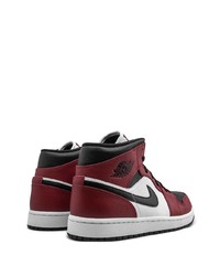 Jordan Air 1 Mid Chicago Black Toe Sneakers