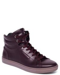 Dolce & Gabbana Leather High Top Sneakers