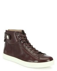 Gianvito Rossi Leather High Top Sneakers