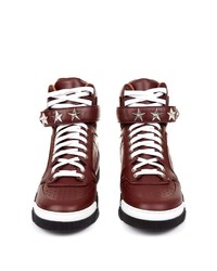 Givenchy Tyson Stars Leather High Top Trainers
