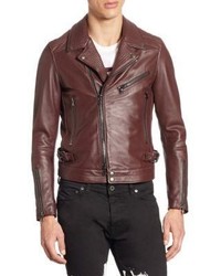Diesel Black Gold Lorenzo Slim Fit Leather Jacket