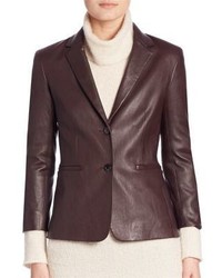 The Row Nolbon Leather Jacket