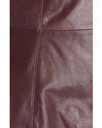 Sejour Plus Size Leather Peplum Jacket