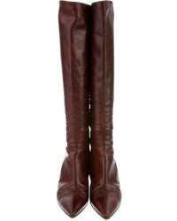 Gucci Distressed Knee High Boots