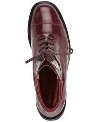 Robert Clergerie Burgundy Leather Elbie Boots