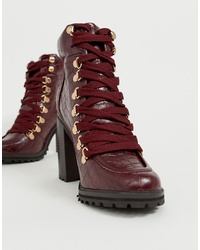 New Look Ed Boot In Dark Red