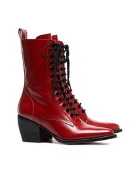 Chloé Red Rylee Medium 60 Leather Boots
