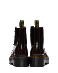 Dr. Martens Red Sinclair Quad Retro Boots