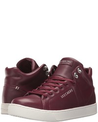 Burgundy Leather Lace-ups