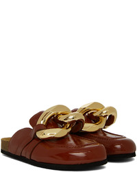 JW Anderson Brown Chain Loafers