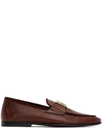 Dolce & Gabbana Brown Leather Loafers