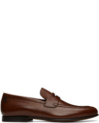 Ferragamo Brown Leather Penny Loafer