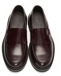 Robert Clergerie Burgundy Chile Loafers