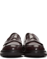Robert Clergerie Burgundy Chile Loafers