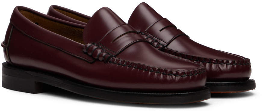 Sebago Burgundy Classic Dan Loafers, $260 | SSENSE | Lookastic