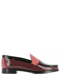 Pierre Hardy Burgundy Patent Leather Loafers