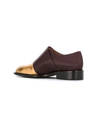 Marni Contrasting Toe Cap Loafers