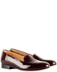 Dieppa Restrepo Dandy Slip On Burgundy Patent Flat