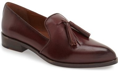 frye leather loafers