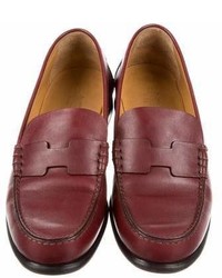 Hermes Herms Kennedy Round Toe Loafers